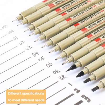 professional artist drawing design sketch caricature brush fine tip  liner calligraphy pens